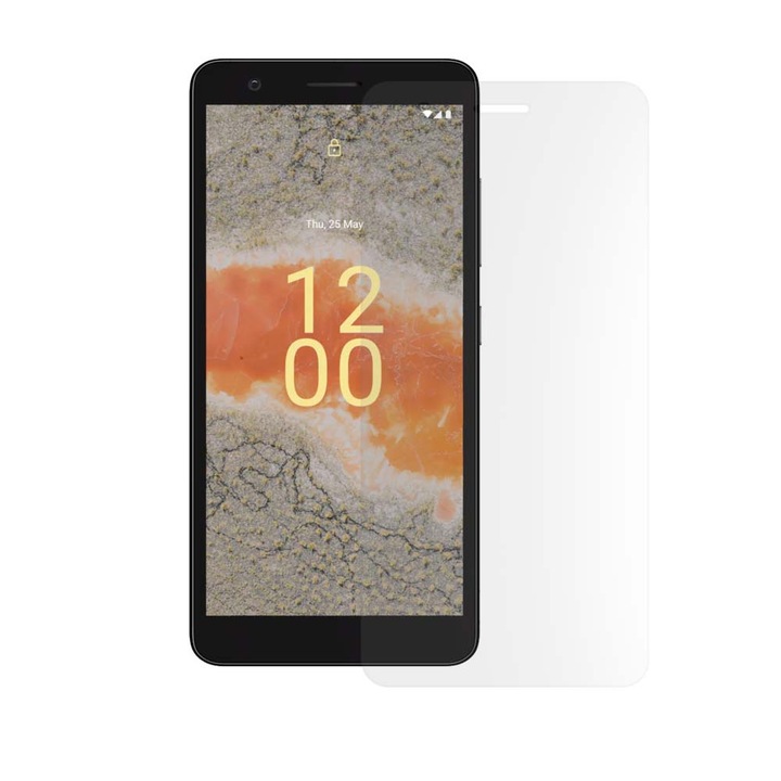 SILKASE matt fólia Nokia C02-höz, képernyővédő, szilikon