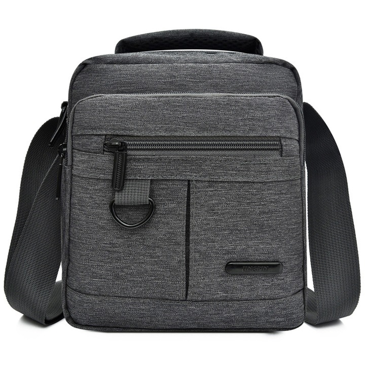 Jormftte válltáska, kompakt, vízálló, szürke, női, több rekesszel