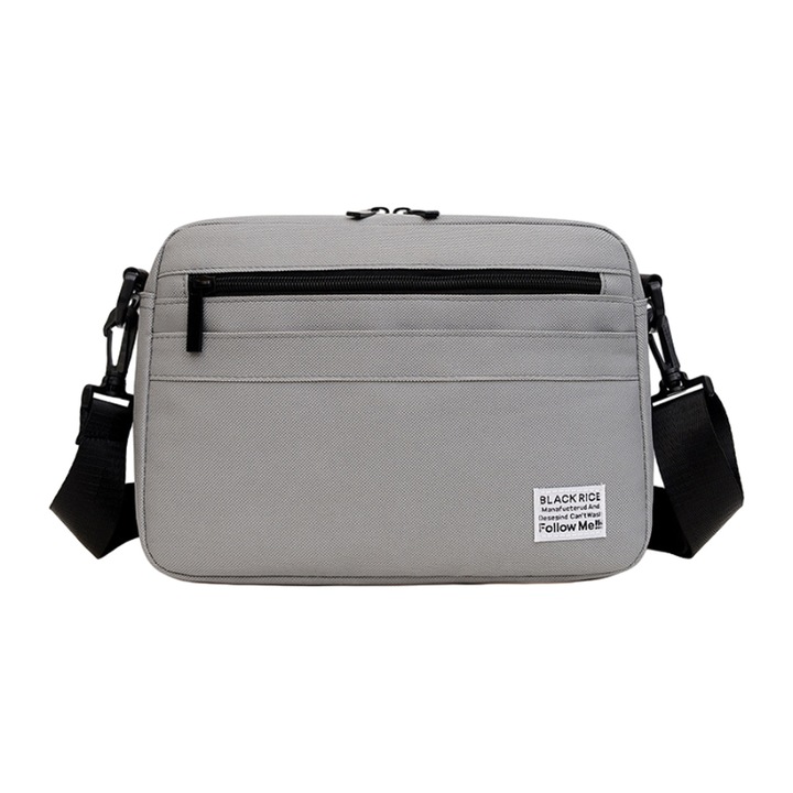 Válltáska, Jormftte, szürke, poliészter, csatos záródás