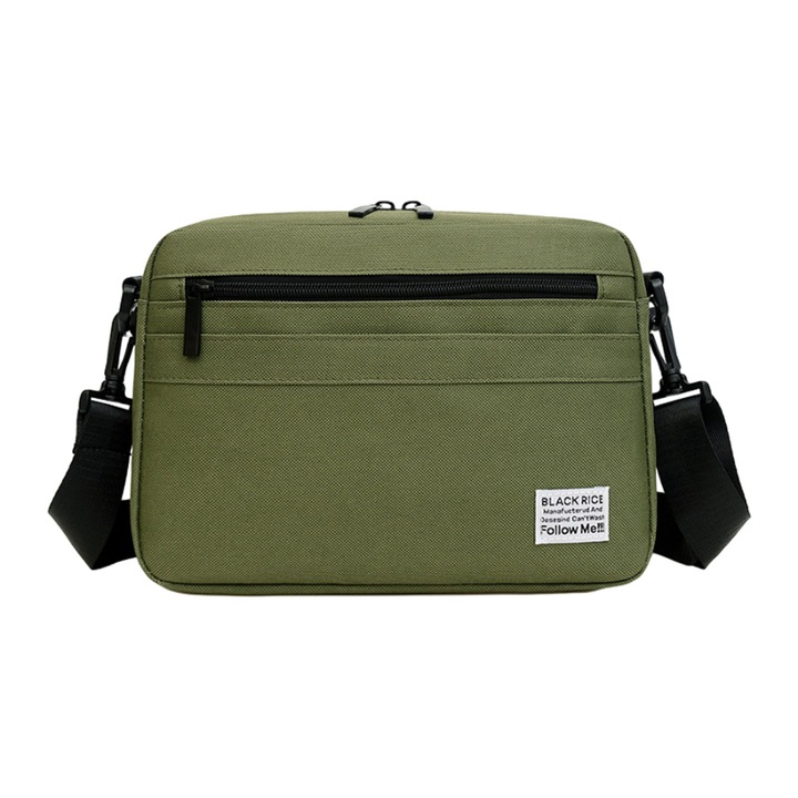 Válltáska, Jormftte, katonai zöld, poliészter, csatos záródás