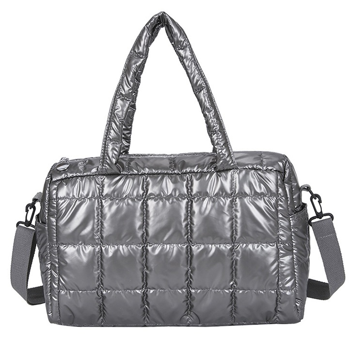 Jormftte tote táska, nylon, nagy kapacitású, fekete, 36x25x18cm