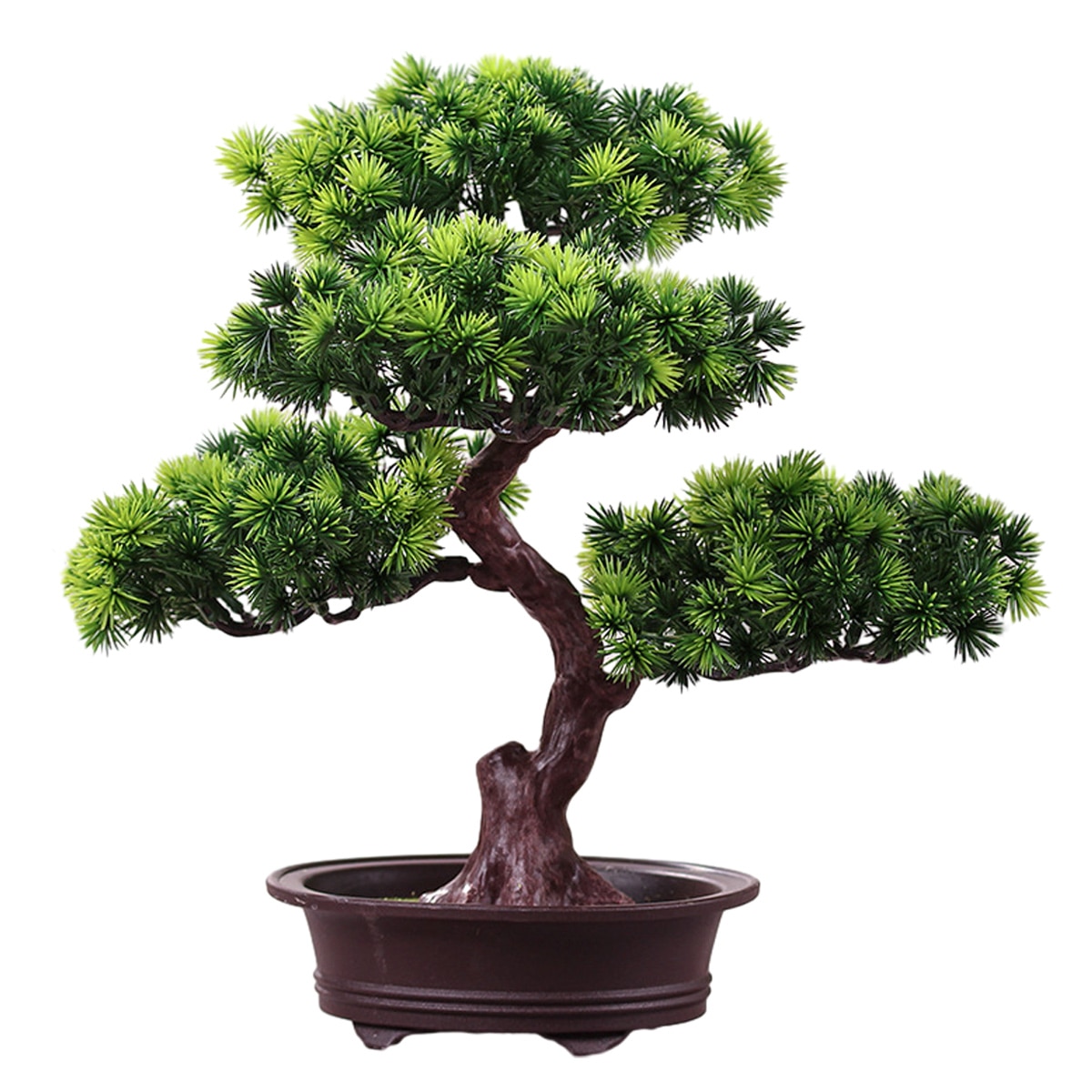 Bonsai artificial, Zeaicos, 40x26cm, 30x29cm, verde, set - eMAG.ro