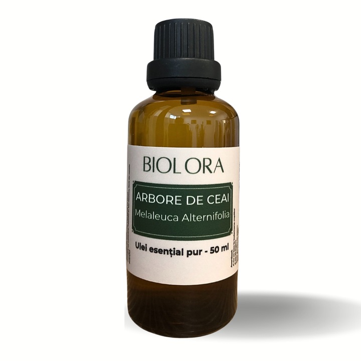 Ulei Esential de Arbore de Ceai/Tea Tree/Melaleuca Biolora, aromaterapie, puritate 100%, nediluat, 50 ml