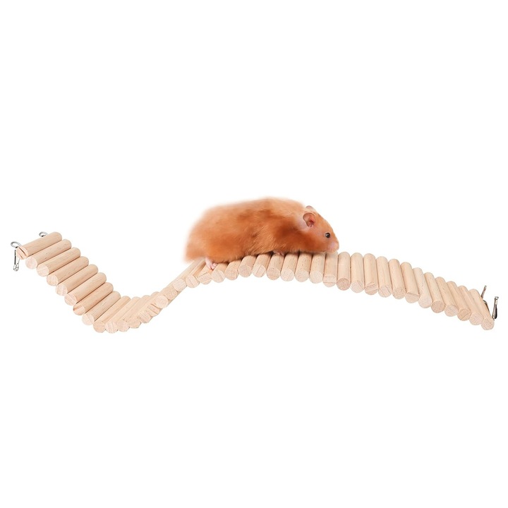 Играчка за хамстер, QttvbTna, Wood, Natural