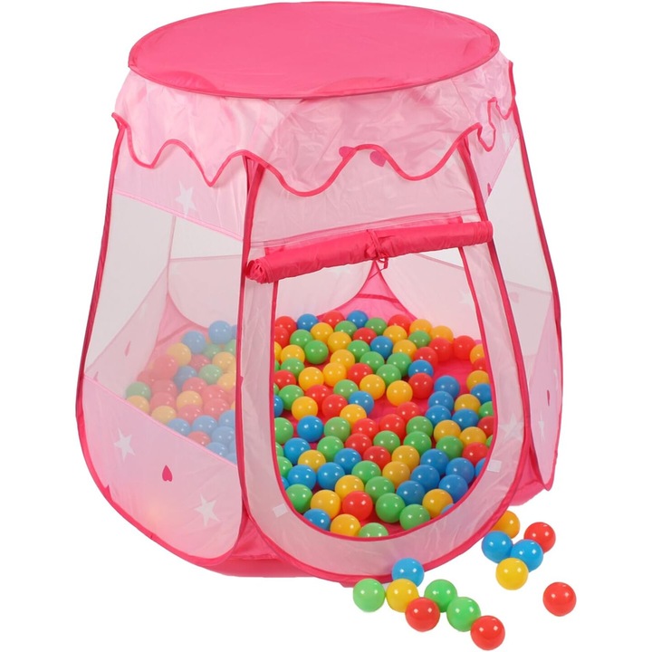 Детска палатка, Kinderspielzelt, 100 топки, синя, 100x100x120 см