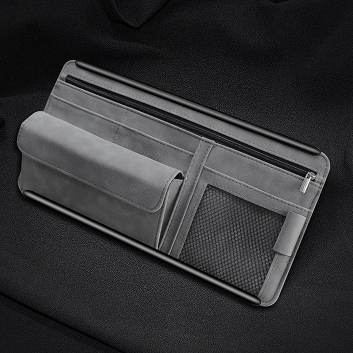 Autós napellenző rendszerező Szemüvegtok Jegyzettartó