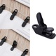 Set de clips pentru corturi, Cozevdnt, 12 bucati, plastic, negru