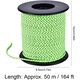 Sfoara pentru cort reflectorizanta BGHYHYHI, poliester, verde, 50m