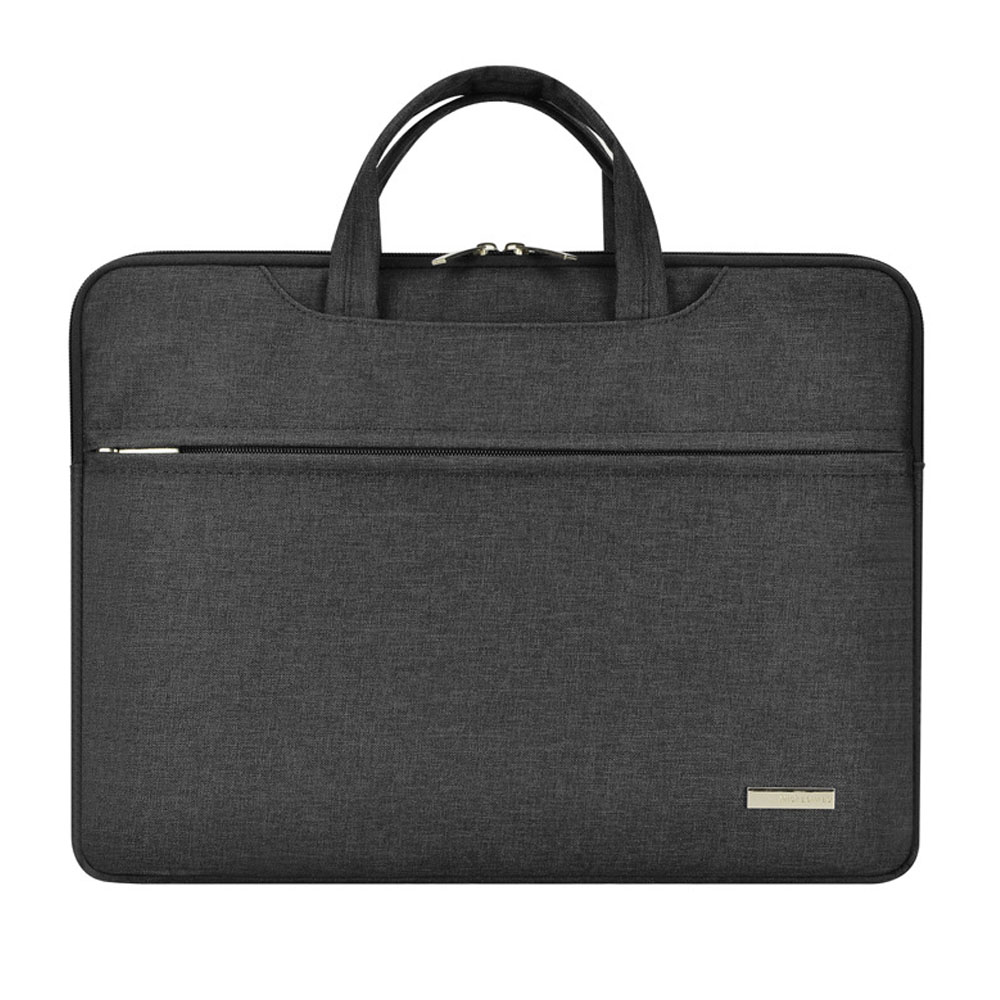 Husa laptop, rezistenta la socuri, impermeabila, cu maner, negru, pentru laptop de 11 inch