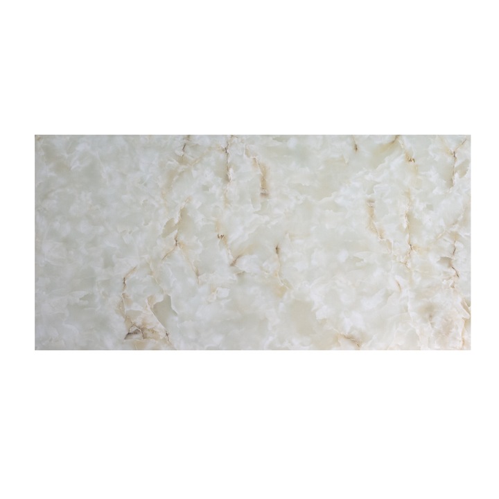 Set 6 panouri autoadezive Marble Green Onyx, 60x30x0.25 cm, verde