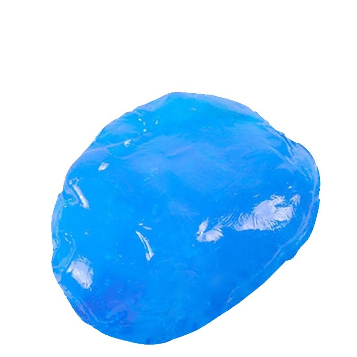 Gel pentru curatarea prafului, frimiturilor, murdariilor din locurile greu accesibile, Zola®, din silicon, cutie depozitare, albastru, 160 gr