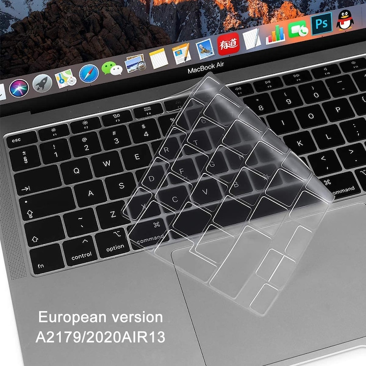 OEM Billentyűzet védőfólia MacBook Air 13-hoz (A2179, 2020), szilikon, többszínű