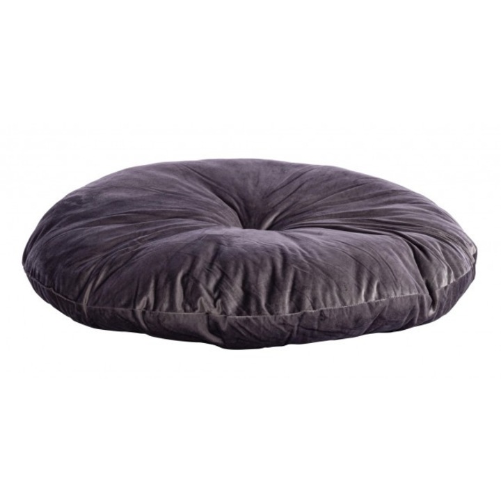 Set 4 perne podea catifea gri Artemis 90 cm