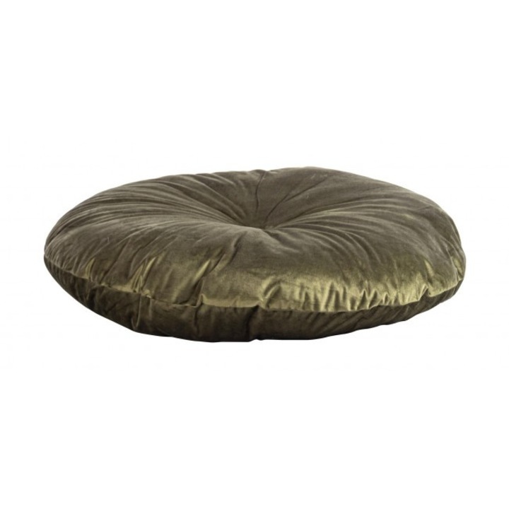 Set 4 perne podea catifea verde olive Artemis 90 cm