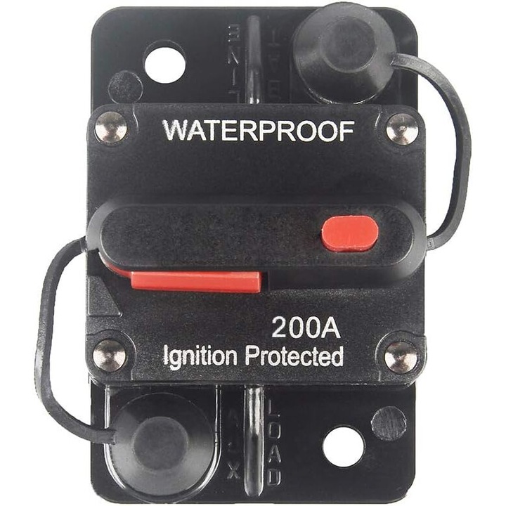 Siguranta electrica resetabila, impermeabila, 100A, 12V-36V, 72x46x31mm