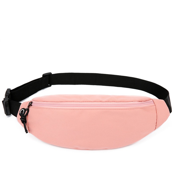 Jormftte sporttáska, egyszerű, szürke-zöld/rózsaszín/fehér/fekete, 36x6x13cm