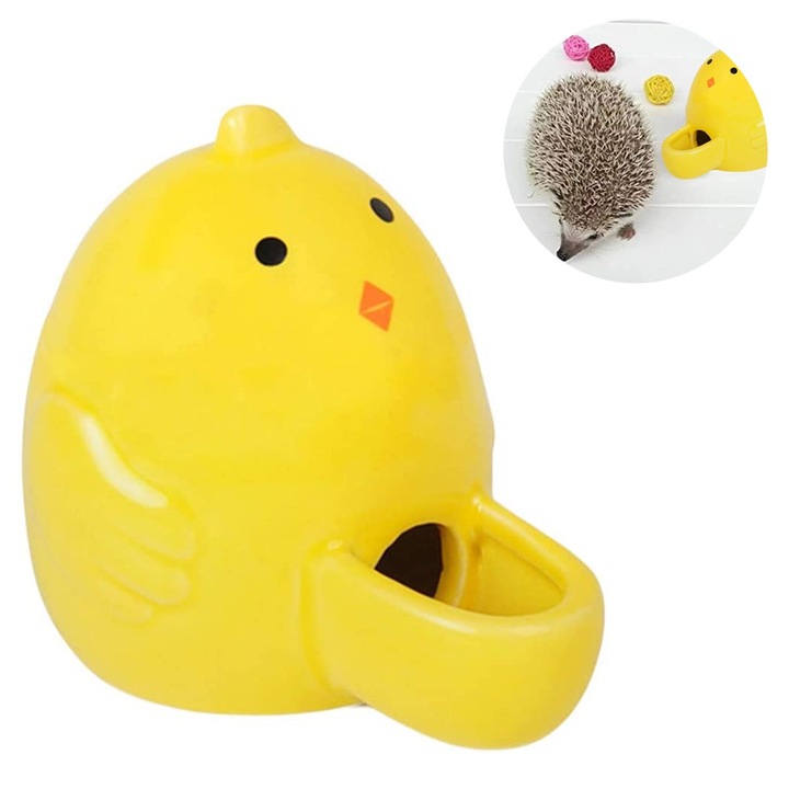 Adapator Automat pentru rozatoare, Ceramica, Galben, 11.5x10cm