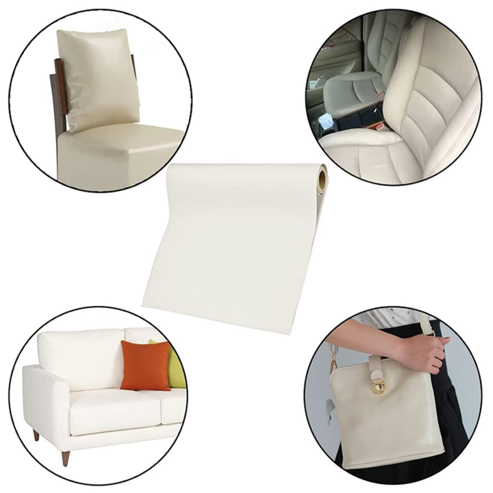 Folie Autoadeziva CCmax, 60 x 137 cm, Alb din Piele Ecologica, Reconditionat si Retapitat Articole din Piele, Canapea, Scaun, Fotolii, Interior Auto