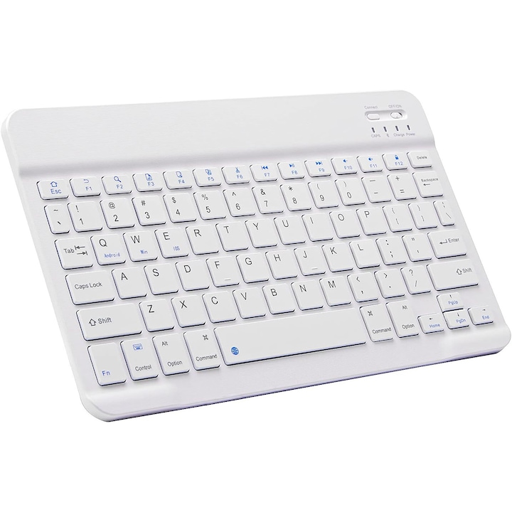 Tastatura Bluetooth Ultra-Slim Reincarcabila, Compatibila iOS/Android/Windows/Mac, Negru, 24.6x15cm