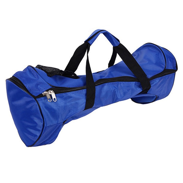 Geanta portabila impermeabila pentru scuter, negru/albastru regal, 60x20cm/70x29cm