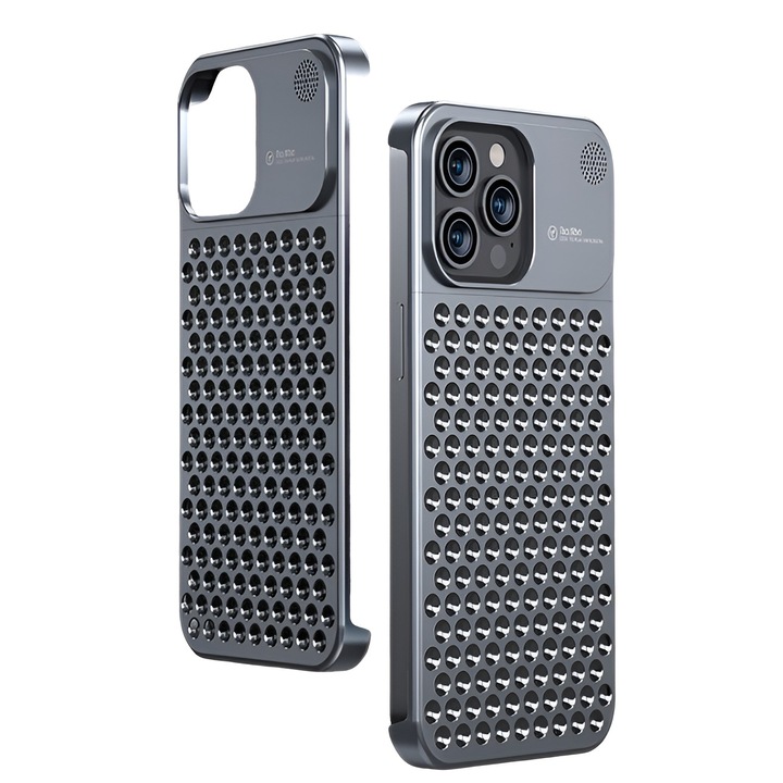 Husa pentru iPhone 15 Pro Max, Aromaterapie, Stef's Cat, Gri