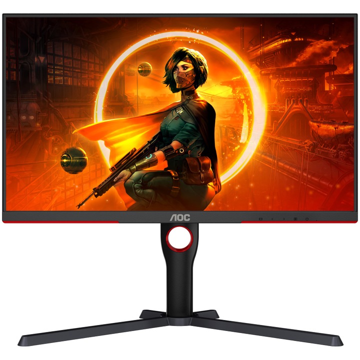 Monitor Gaming AOC Q27G3XMN/BK, 27", QHD (2560x1440), Fast VA, Mini LED, 180Hz, 1ms GtG, Adaptive Sync, AMD FreeSync Premium Pro, VESA Certified DisplayHDR™ 1000, Flicker Free, Low Blue Light, HDMI, DisplayPort, Pivot, Negru