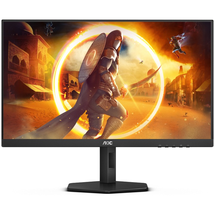 AOC gamer monitor, 27", VA, QHD, 180 Hz, 1 ms, 0,5 ms, HDR10, FlickerFree, HA, Pivot, HDMI, DisplayPort, Q27G4XN, fekete