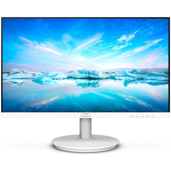 Philips Monitor, 23,8", IPS, FHD, 75Hz, 4ms, FlickerFree, hangszórók 2W x 2, HDMI, 241V8AW/00, fehér