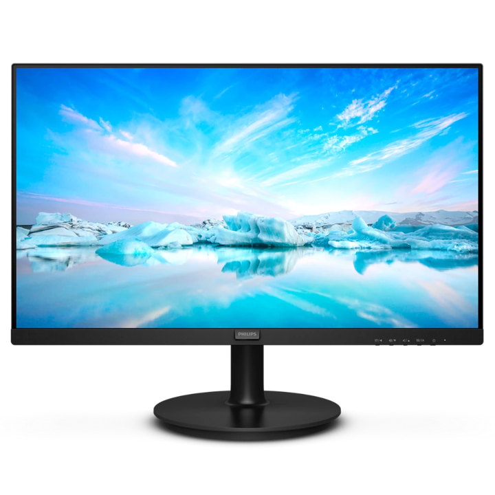 Philips monitor, 23,8", VA, FHD, 100 Hz, 4 ms, 1 ms, FlickerFree, hangszórók 2W x 2, HDMI, 241V8LAB/00, fekete