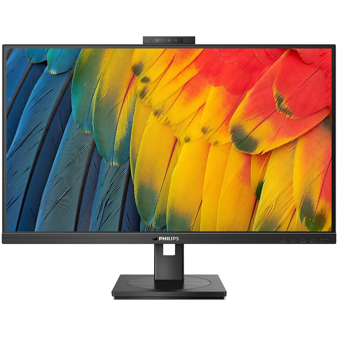 Monitor LED IPS Philips 24B1U5301H 23.8", Full HD (1920x1080), 75Hz, 4ms, FlickerFree, Boxe 5W x2, Webcam 5MP + microfon, DaisyChain, Hub USB, USB Type-C 90W, KVM, Ethernet LAN, HD
