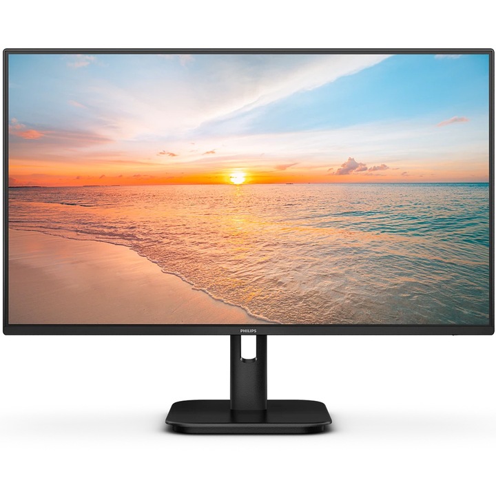 Philips IPS LED monitor, 23.8", Full HD (1920x1080), 100Hz, 4ms (MPRT 1ms), FlickerFree, Hangszórók 2W x 2, HDMI, VGA, VESA, Fekete