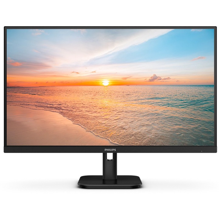 Philips monitor, 27", IPS, 4K, UHD, 60 Hz, 4 ms, HDR10, FlickerFree, hangszórók 2W x 2, HDMI, DisplayPort, 27E1N1800A/00, fekete