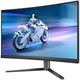 Monitor Gaming Curbat LED VA Philips EVNIA 27", Full HD (1920x1080), 280Hz, 1ms (Smart MBR 0.3ms), HDR10, FlickerFree, 2x HDMI, DisplayPort, Pivot, negru