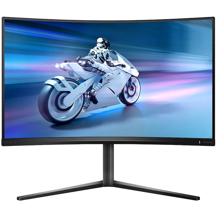 Монитор Gaming Philips EVNIA, Извит, 31.5", VA, QHD, 240Hz, 1ms, 0.5ms, HDR400, FlickerFree, HA, HDMI, DisplayPort, USB, hub, 32M2C5500W/00, Черен