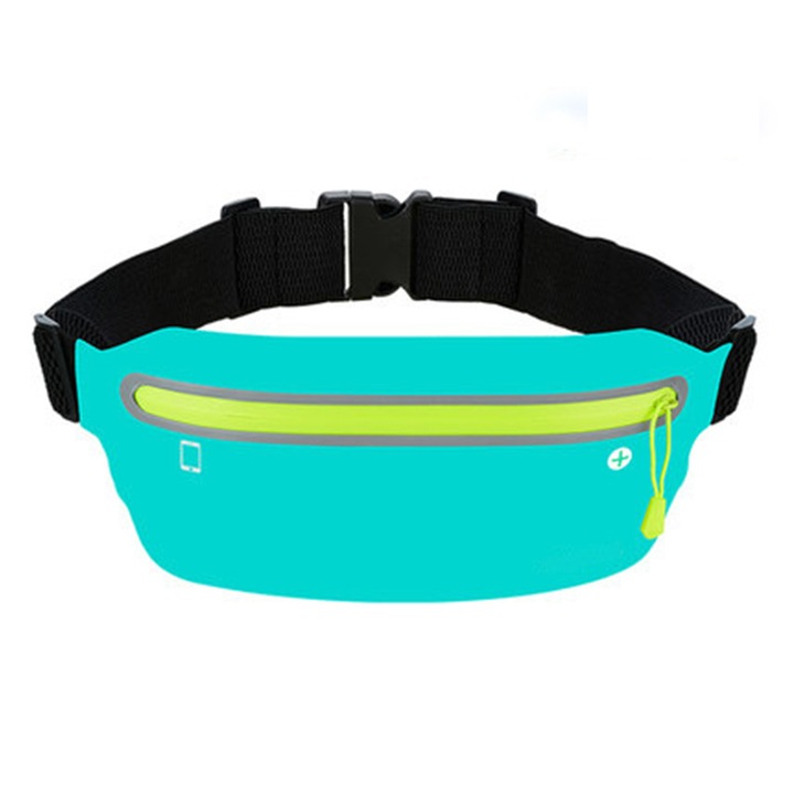 Sport övtáska, vékony, ultrakönnyű, rugalmas anyag, fekete