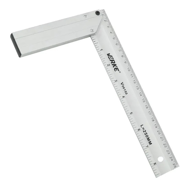 Echer aluminiu pentru tamplarie, Verke, V06150, 250 mm