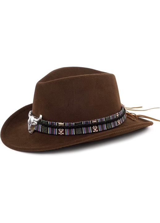 Palarie Cowboy, Cozevdnt, 54-58 cm, Maro