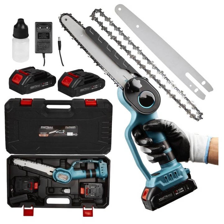 Mini fierastrau electric, Kraft&dele, 21v, 240mm, KD10467