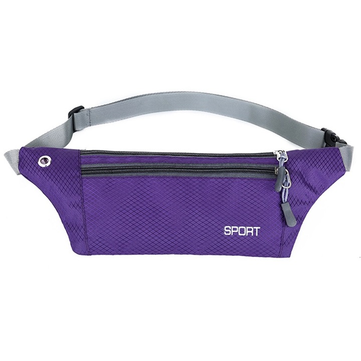Sport övtáska, uniszex, vízálló, légáteresztő, többszínű, futáshoz, utazáshoz, lila