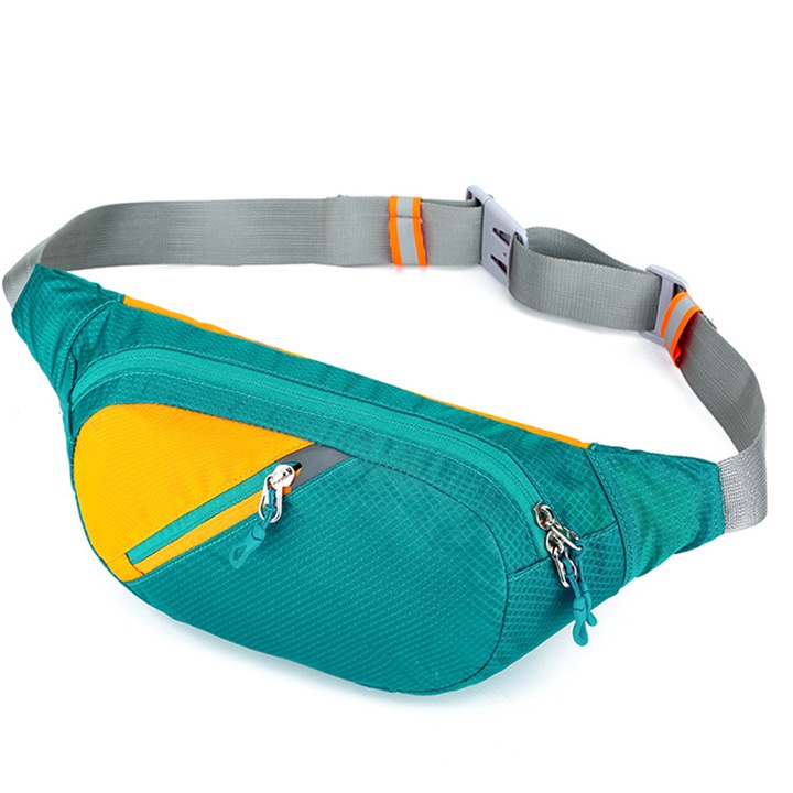 Sporttáska, futáshoz, nagy kapacitású, fekete