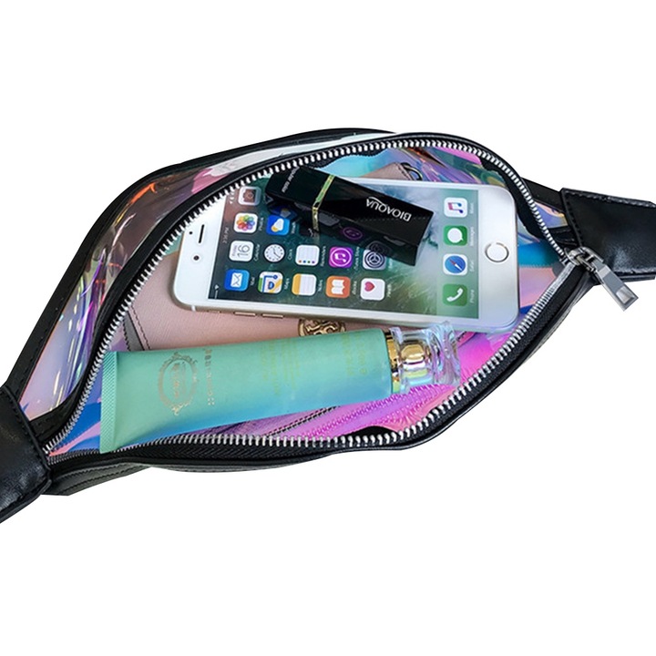 Vízálló, fényvisszaverő táska, nagy kapacitású, fekete