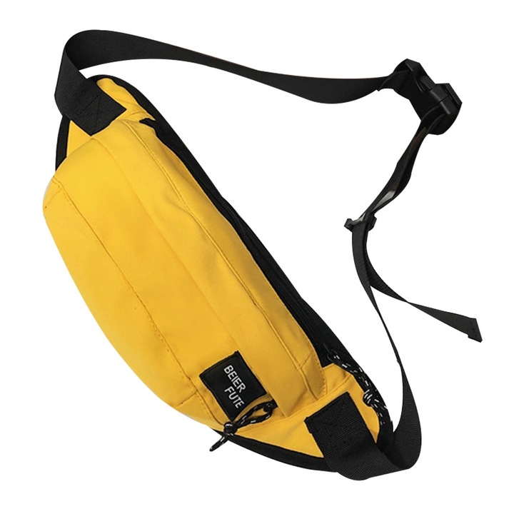 Sporttáska, multifunkcionális, vízálló, sárga, nagy kapacitású