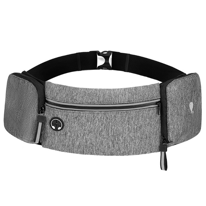 Futóöv vizespalack-tartóval Deréktáska kocogáshoz, túrázáshoz, kerékpározáshoz, kutyasétáltatáshoz