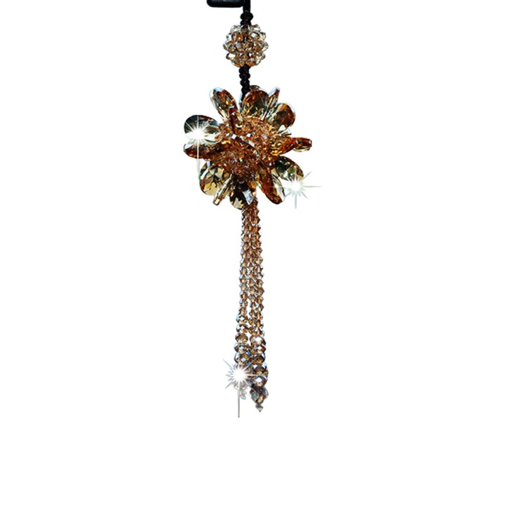 Kristály inga prizma, dekoratív kiegészítő, Style6, sokszínű, lánccal