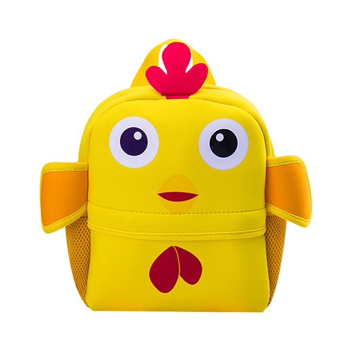 Jormftte gyermek hátizsák, állat design, 1 rekesz, 30x25cm, többszínű