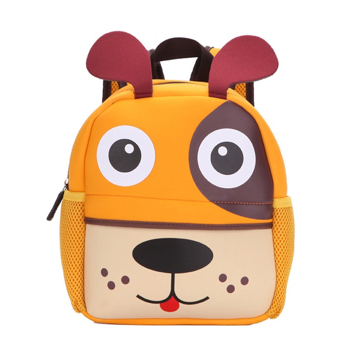 Jormftte gyerek hátizsák, állat design, 1 rekeszes, 30x25cm, többszínű