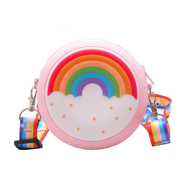 Jormftte szilikon gyerek táska, érméknek és apró kiegészítőknek, többszínű