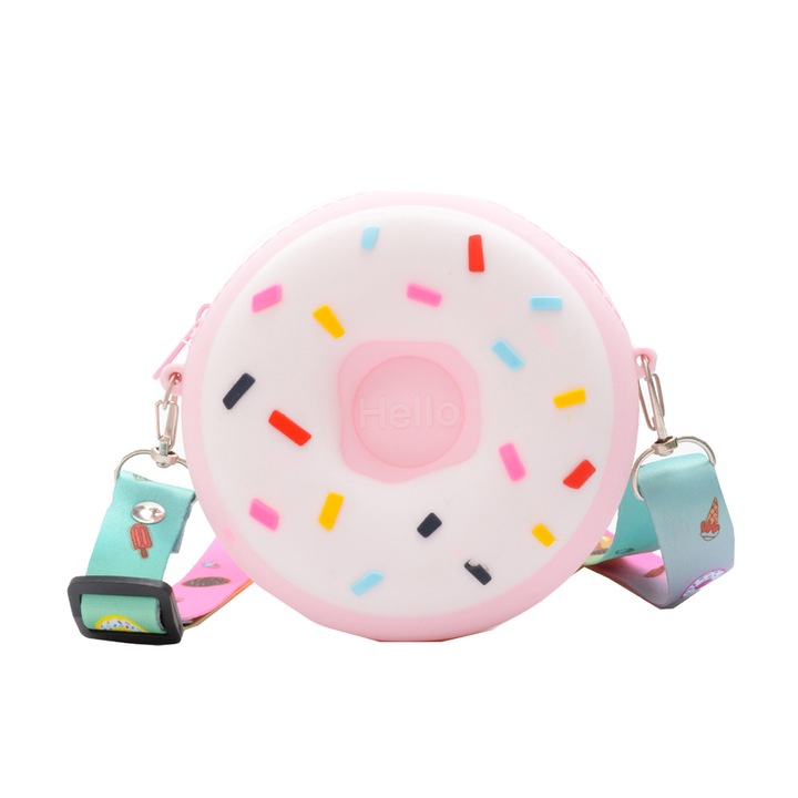 Szilikon táska gyerekeknek, gyümölcs és állat dizájn, tarka