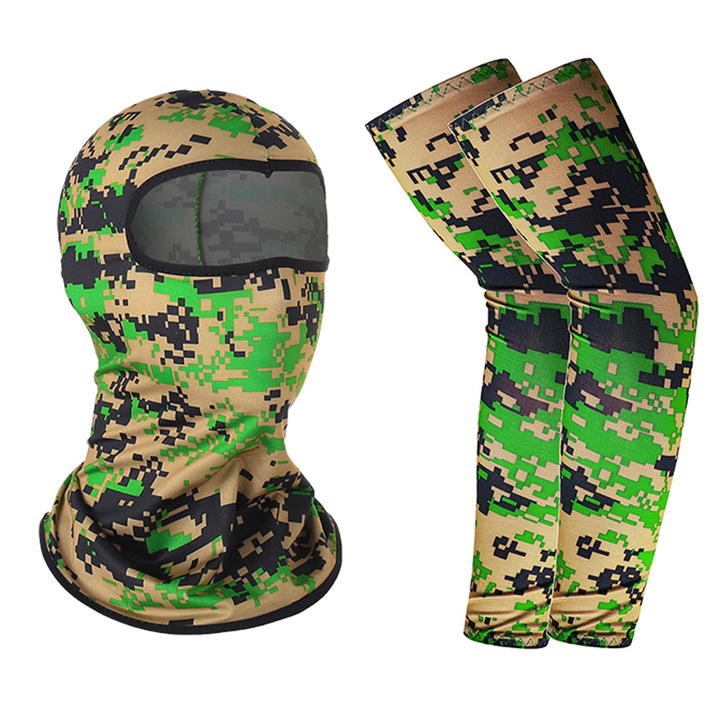 Masca de schi, material respirabil, captusita cu fleece, unisex, multicolor