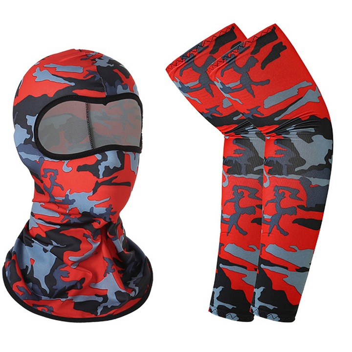 Masca de schi, respirabila, captusita cu fleece, unisex, multicolor